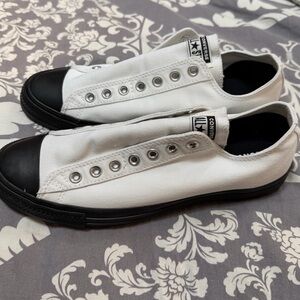 Converse Black and White Slip-On Shoes
